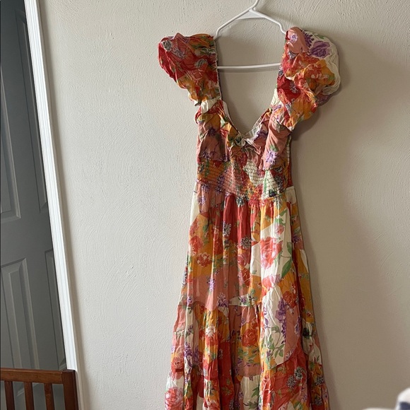 Free People Sundrenched Floral Puff Sleeve Maxi Dress - Picture 3 of 4